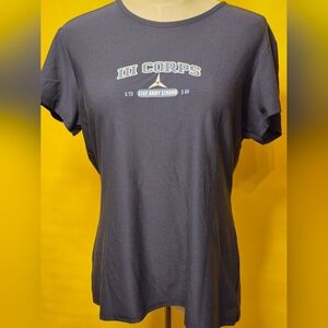 Under Armour Navy Blue Graphic Tee with III Corps Logo